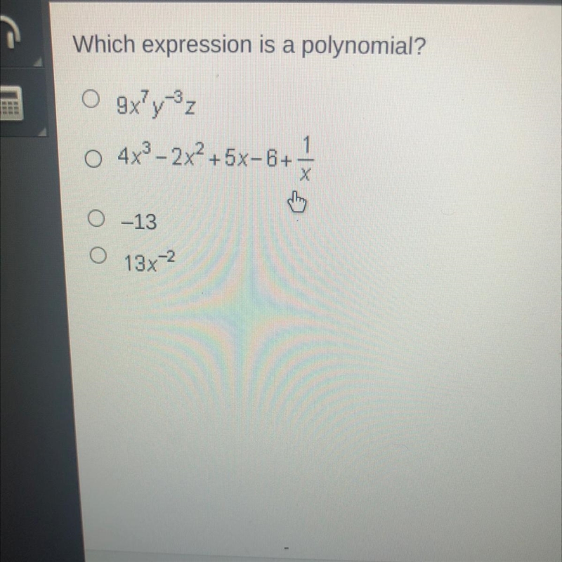 Which expression is a polynomial-example-1