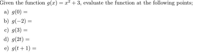 Given the function evaluate the function at the following points d and e-example-1