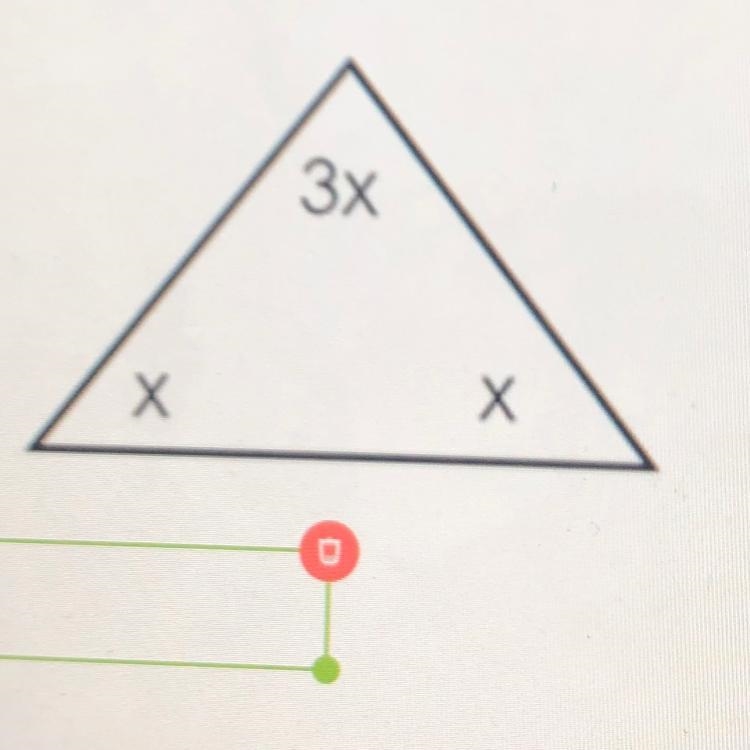 Write and solve an equation to find the value of X-example-1