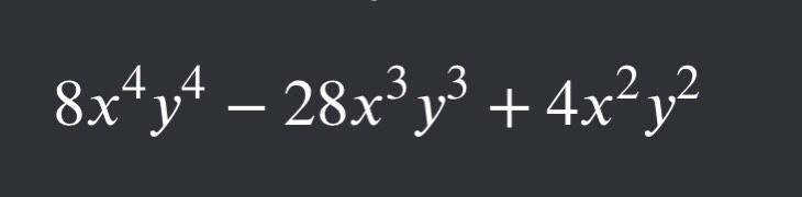 Factoring Greatest Common Monomial Factor - write your answer and solution-example-1