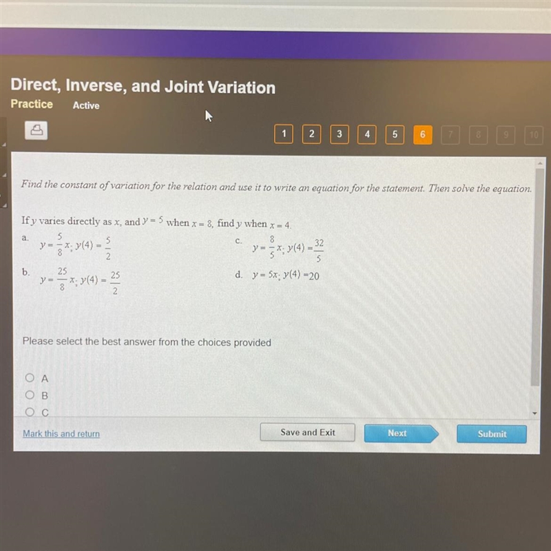 Find the constant of variation for the relation and use it to write an equation for-example-1