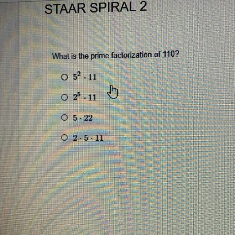 What is the prime factorization of 110?-example-1