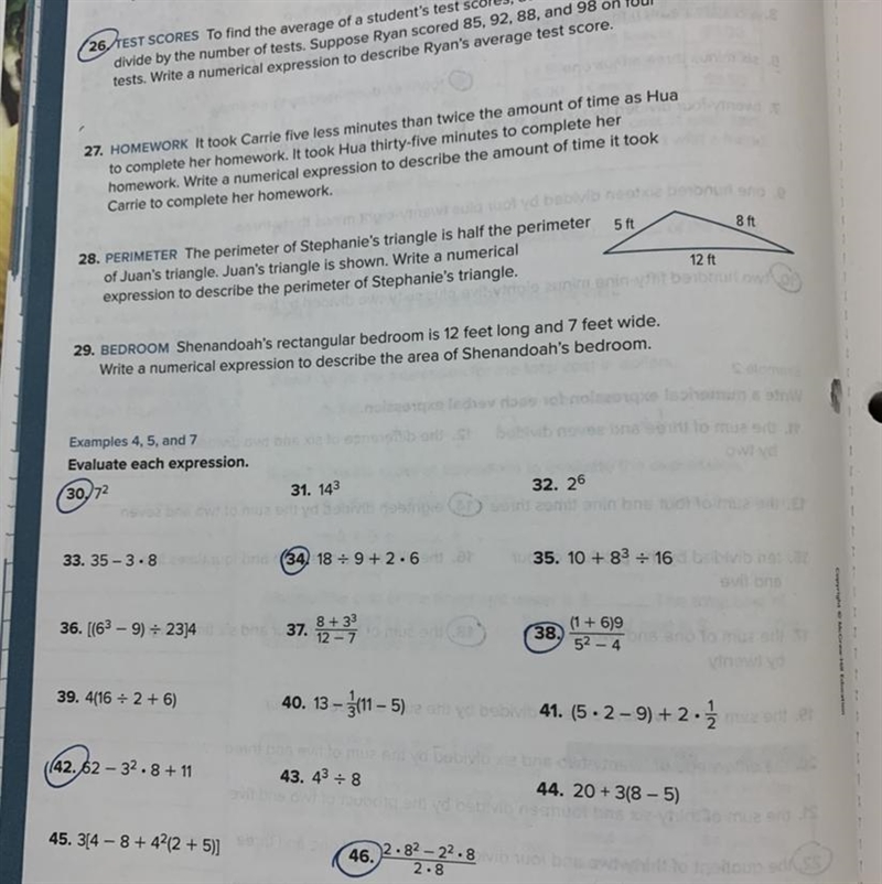 Solve the circled ones-example-1