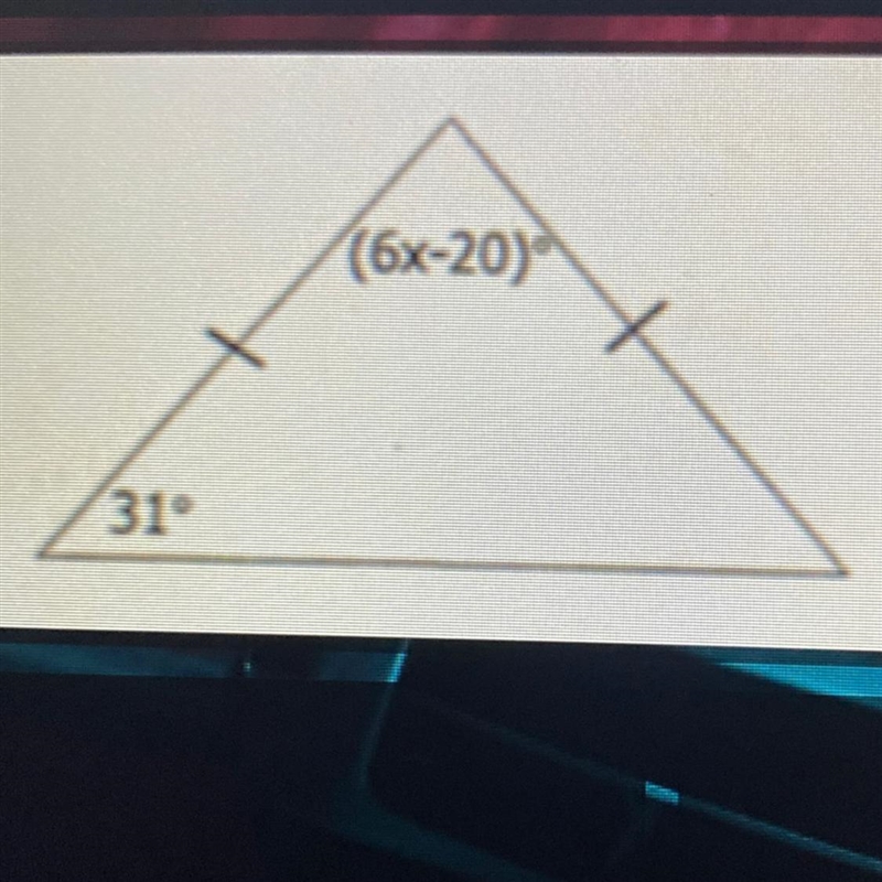 Find x A. X = 23 B. X = 31 C. X = 62 D. X = 118-example-1