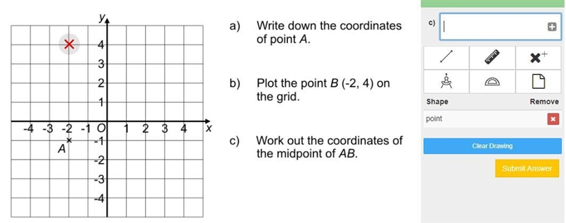 Ive answered a and b but struggling to answer c. how do you work it out?-example-1