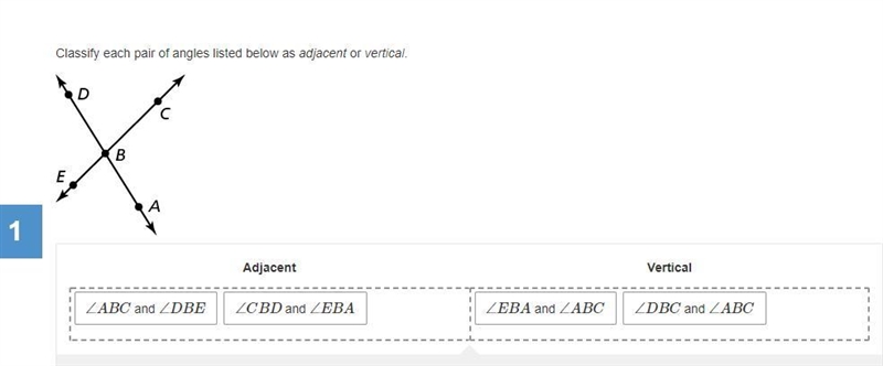 Need to know if this is write. if not, please correct. Classify each pair of angles-example-1