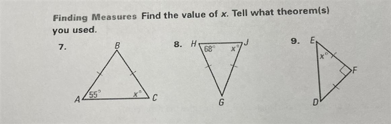 Find the value of x. Tell what theorems you used.-example-1