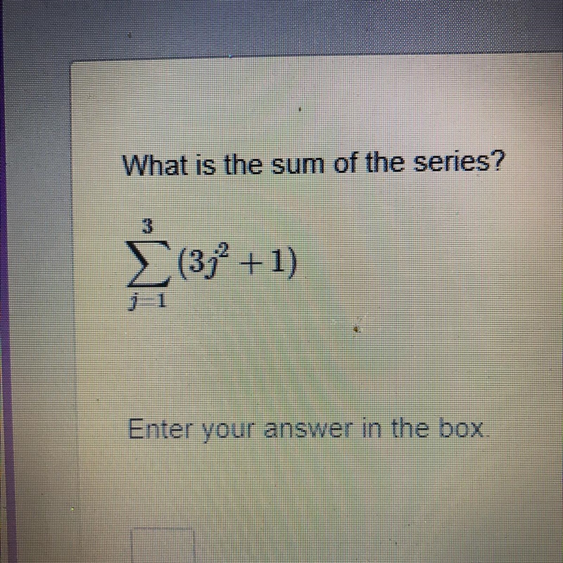 Please help ASAP!!! What is the sum of this series?-example-1