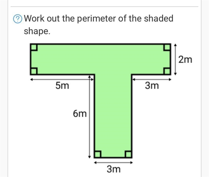 Work out the perimeter of the shaded shape.-example-1