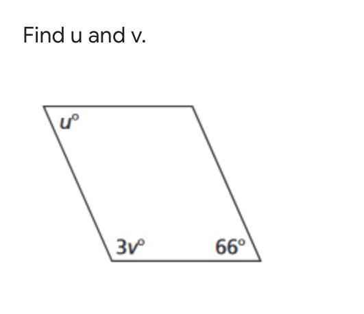 Find u and v .... I need help-example-1