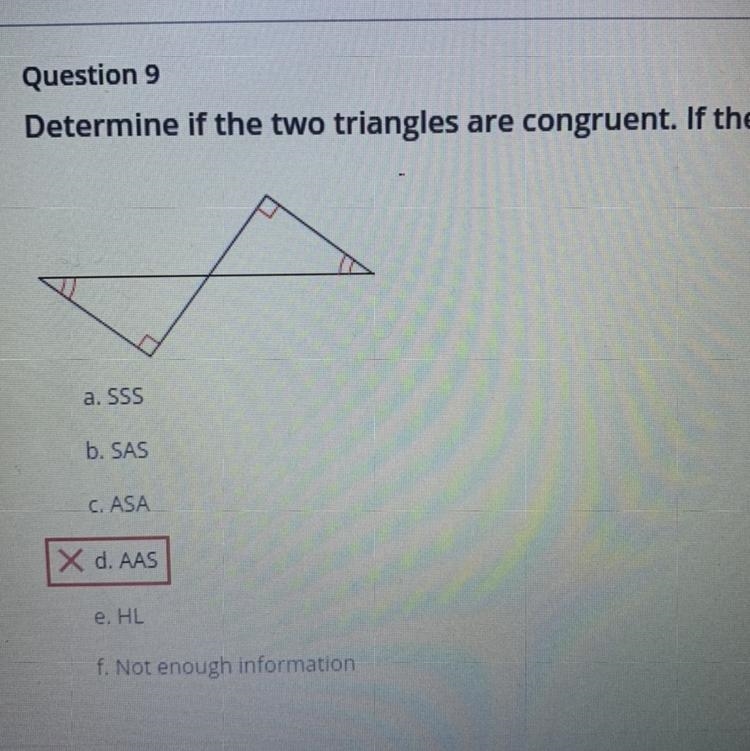 Determine if the two triangles are congruent. If they are, state how you know.-example-1