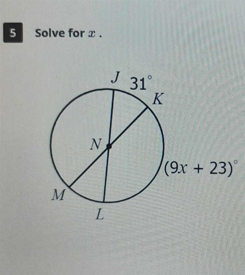 Solve for x. (9x+23) x=​-example-1