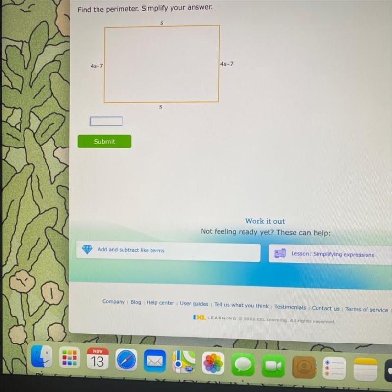 Find the perimeter. Simplify the answer-example-1