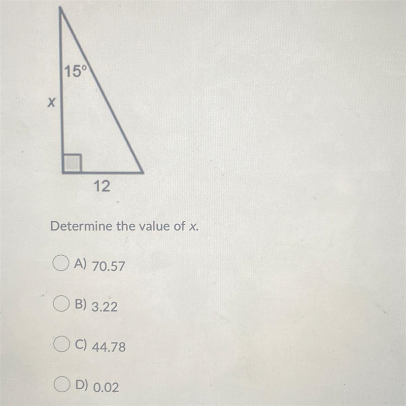 Determine the value of x. No links please!-example-1