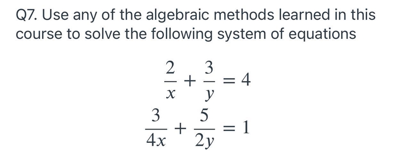 Please solve with substitution or elimination-example-1