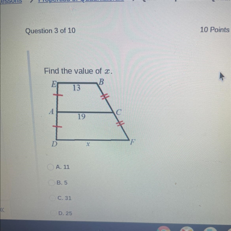 Find the value of x.-example-1