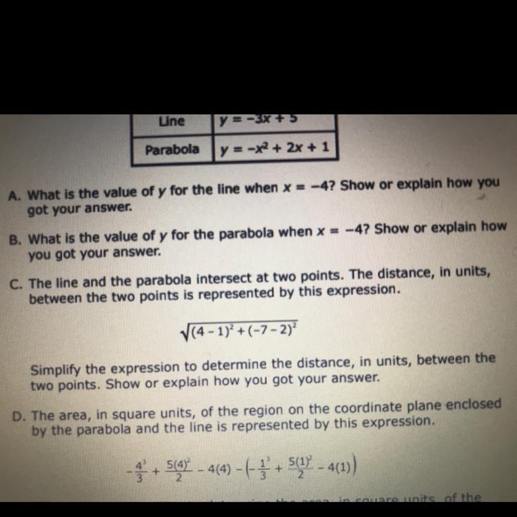 What is the value of y for the line when x=-4-example-1