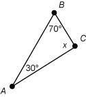 What is the value of x? Enter your answer in the box. x = °-example-1