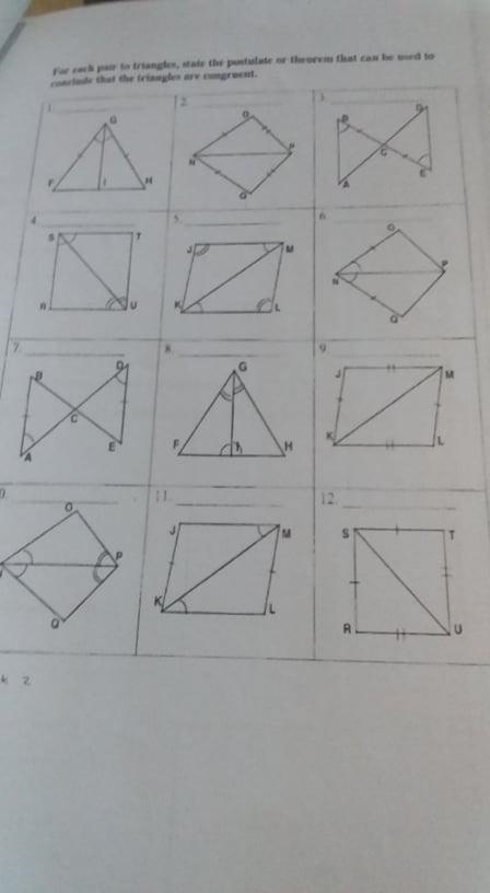 for each pair to triangles state the postulate or theorem that can be used to conclude-example-2