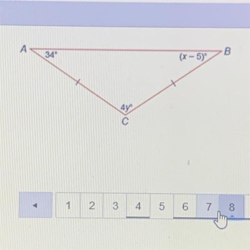 What is the value for y? Enter your answer in the box. y=-example-1