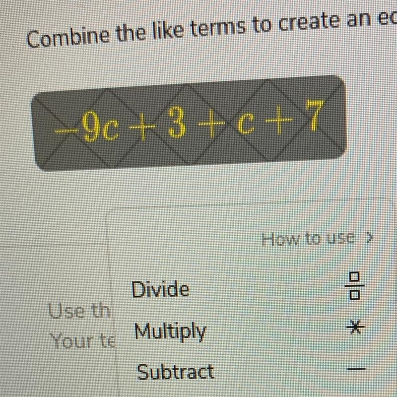 9c + 3+2+7 Please help me solve this two step equation-example-1