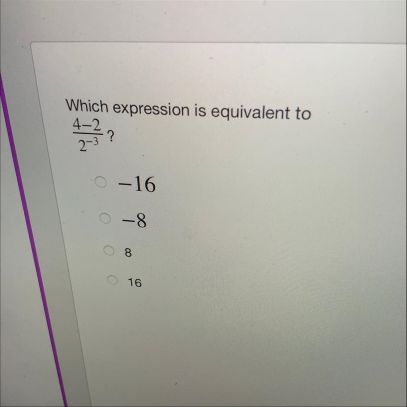 Which expression is equivalent to 4-2 _ 2-3-example-1