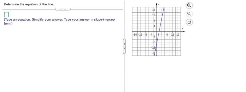 Determine the equation of the line.-example-1