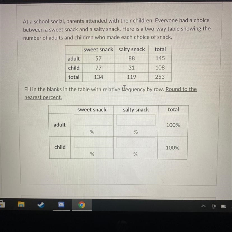 HELP FAST!!!! At a school social, parents attended with their children. Everyone had-example-1