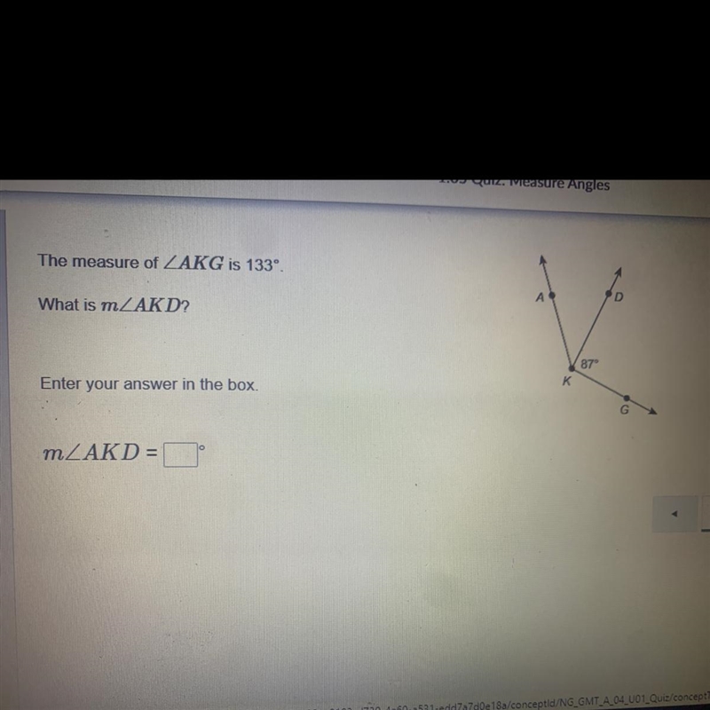 The measure of What is m Enter your answer in the box.-example-1