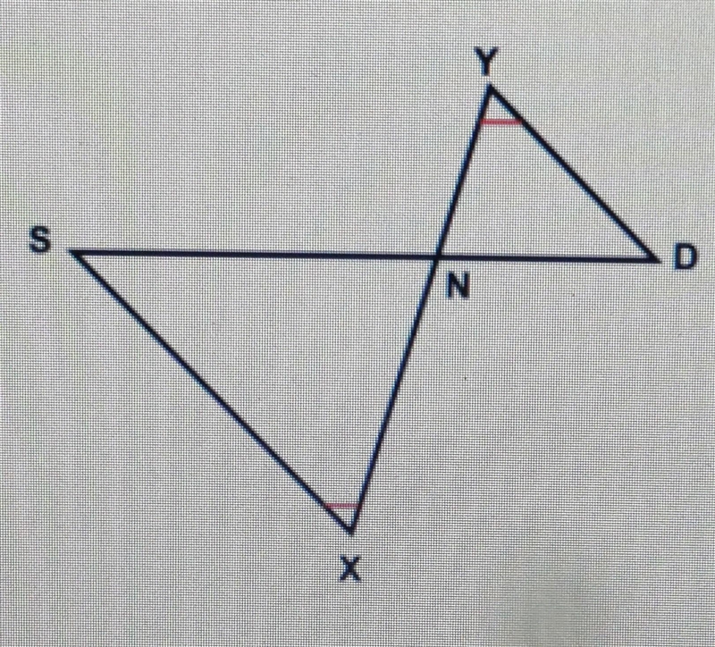 Are the following triangles similar? If so state the reason. not similar yes by SAS-example-1