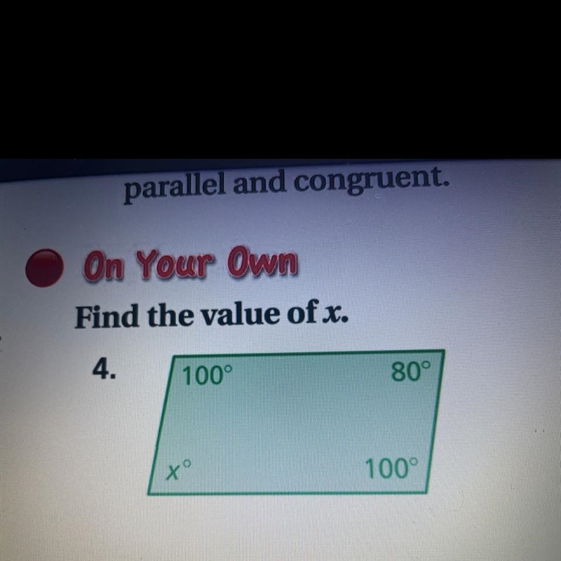 Find the Value of X.-example-1