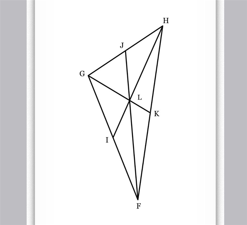 In △FGH, L is the centroid. If LK = 19, find GL-example-1