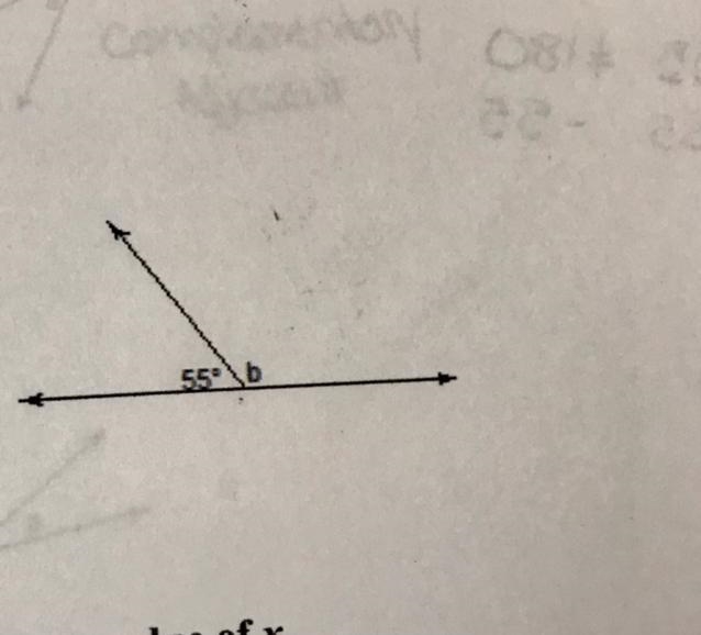 Find the Measure Of Angle b-example-1