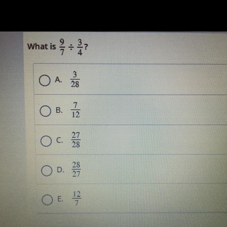 What is 9/7 divided by 3/4?-example-1