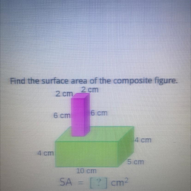 Find the surface area of the composite figure-example-1