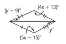 Find x and y Show all the work-example-1