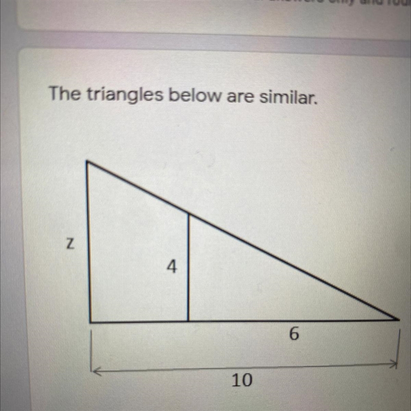 Find z (please help asap)-example-1