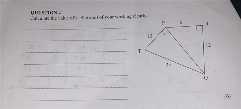 Can some help me calculate the value of x?-example-1