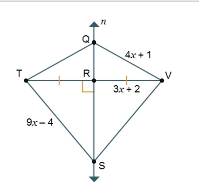 What are the lengths of SV and QT-example-1