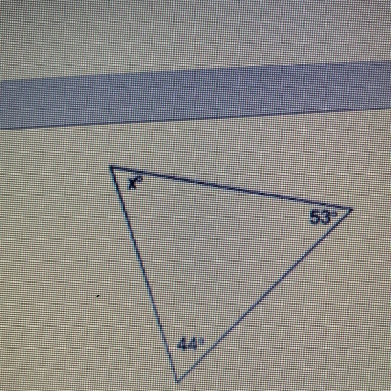 What is the measure of angle x? Enter your answer in the box-example-1