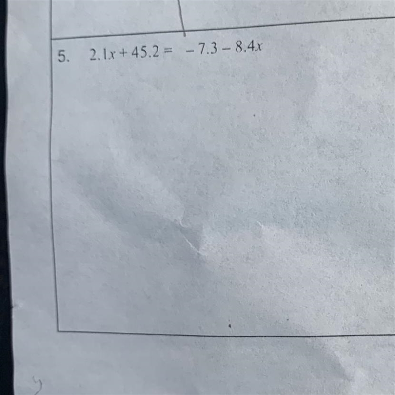 Pls help with this algebra ( it’s about equations with variables on both sides) unit-example-1