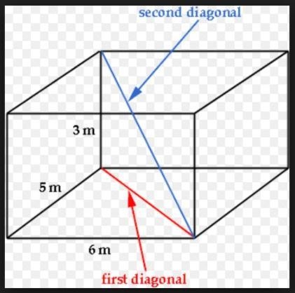 What would be the SUM of the lengths of the first and second diagonals rounded to-example-1