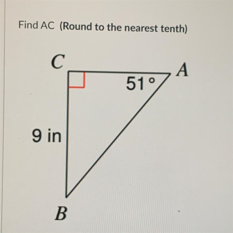 Find AC (Round to the nearest tenth) PLS HURRY-example-1