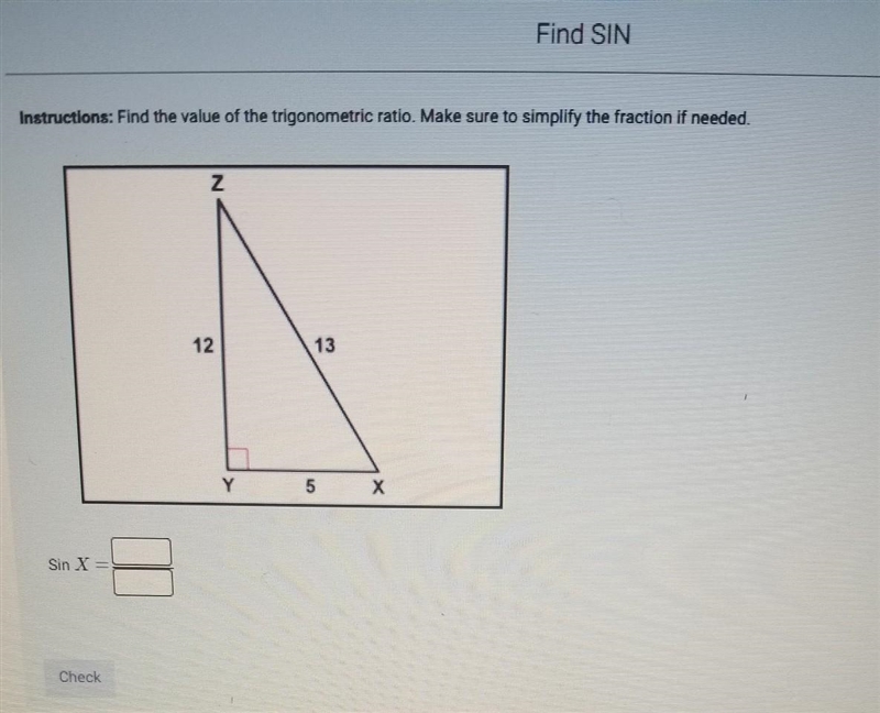 Find the value of the trigonometric ratio.​-example-1