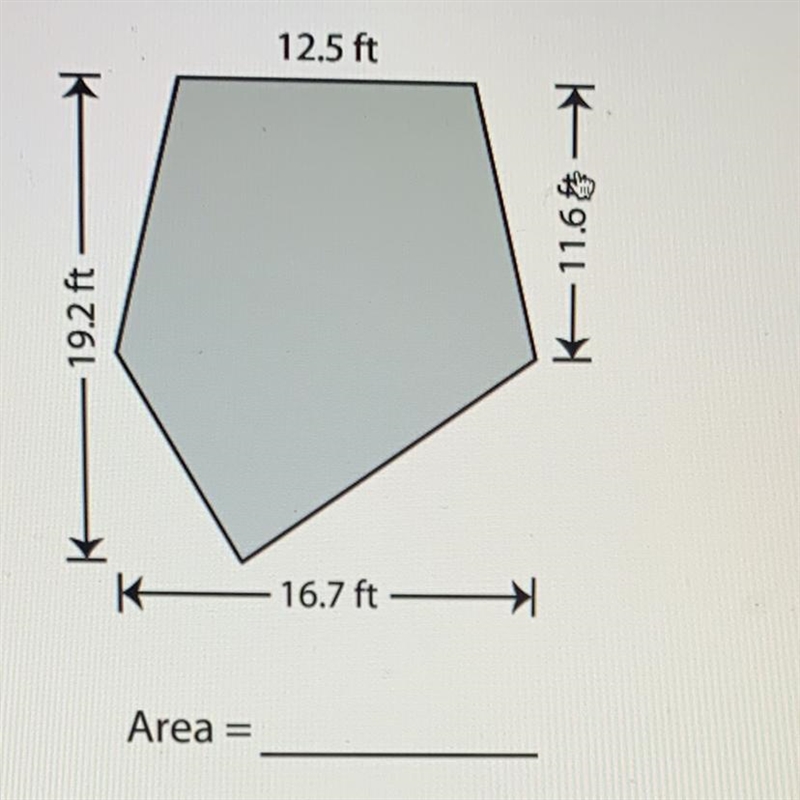 I need the answer ASAP 1. Add Area (Split the shape up to two or more known shapes-example-1