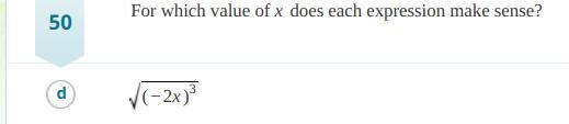 For which value of x does each expression make sense-example-1