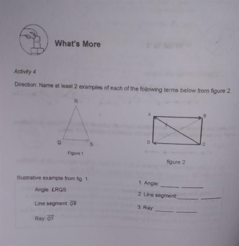 Direction: Name at least 2 examples of each of the following terms below from figure-example-1