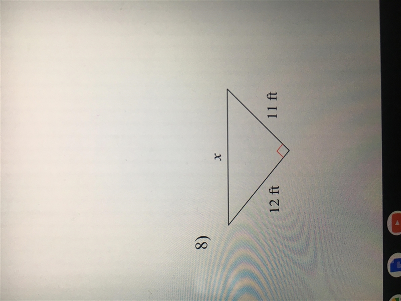 Find the missing side of the angle. Need help,==== thank you!!-example-1