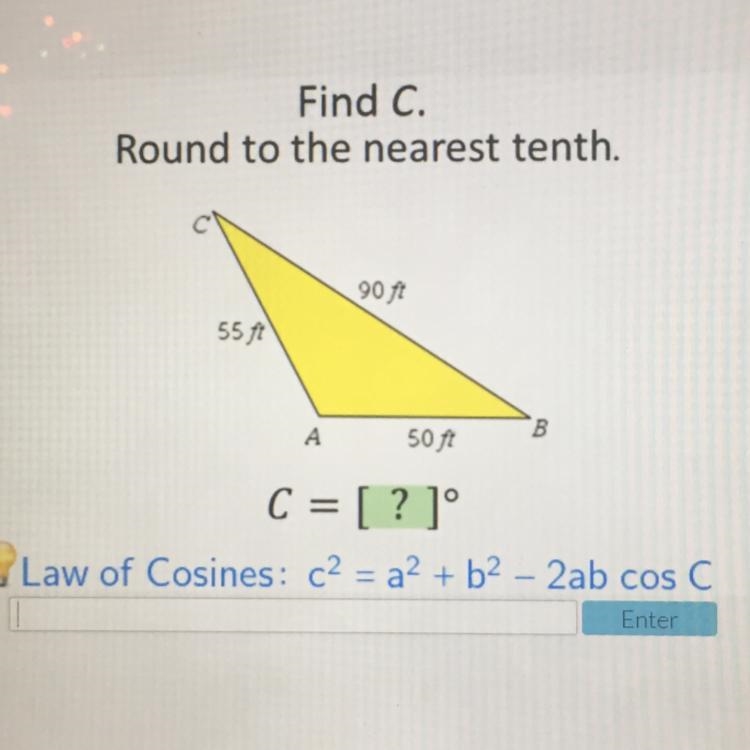 Find C. Round to the nearest tenth-example-1