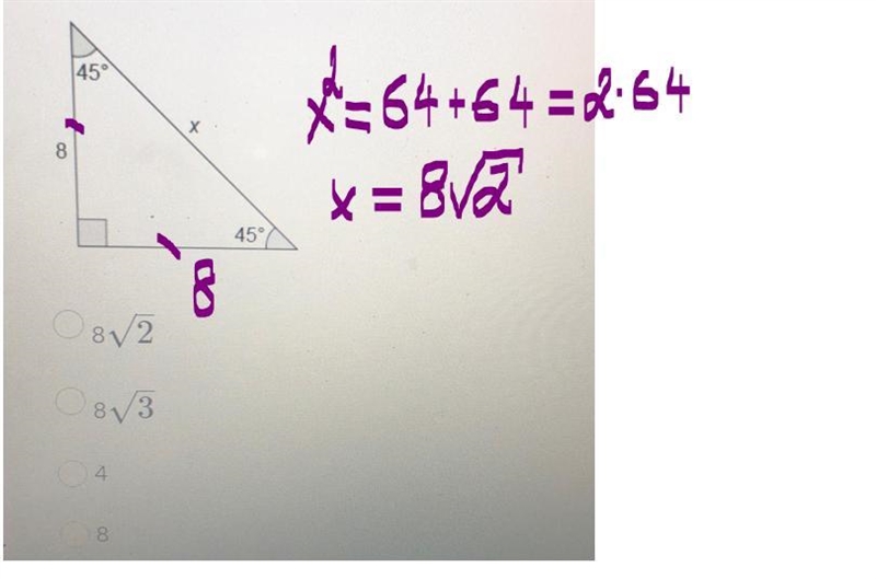 Determine the value of x. 8 2 8 3 4 8-example-1